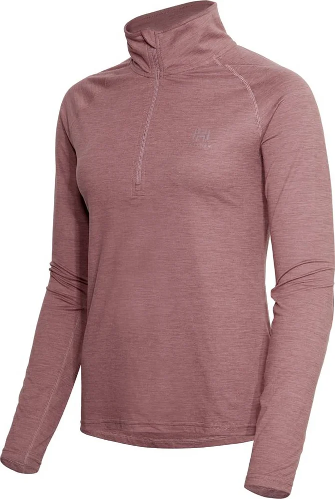 Hellner Nunis Halfzip Ls Tee Wmn Rose Taupe v:3189539 Hellner Nunis Halfzip Ls Tee Wmn Rose Taupe v:3189539
