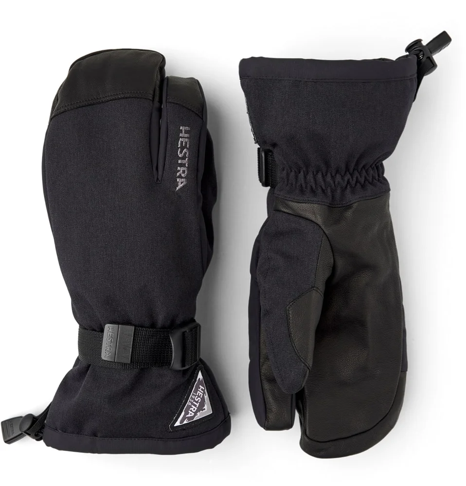 Hestra Powder Gauntlet - 3 Finger Black v:5628717