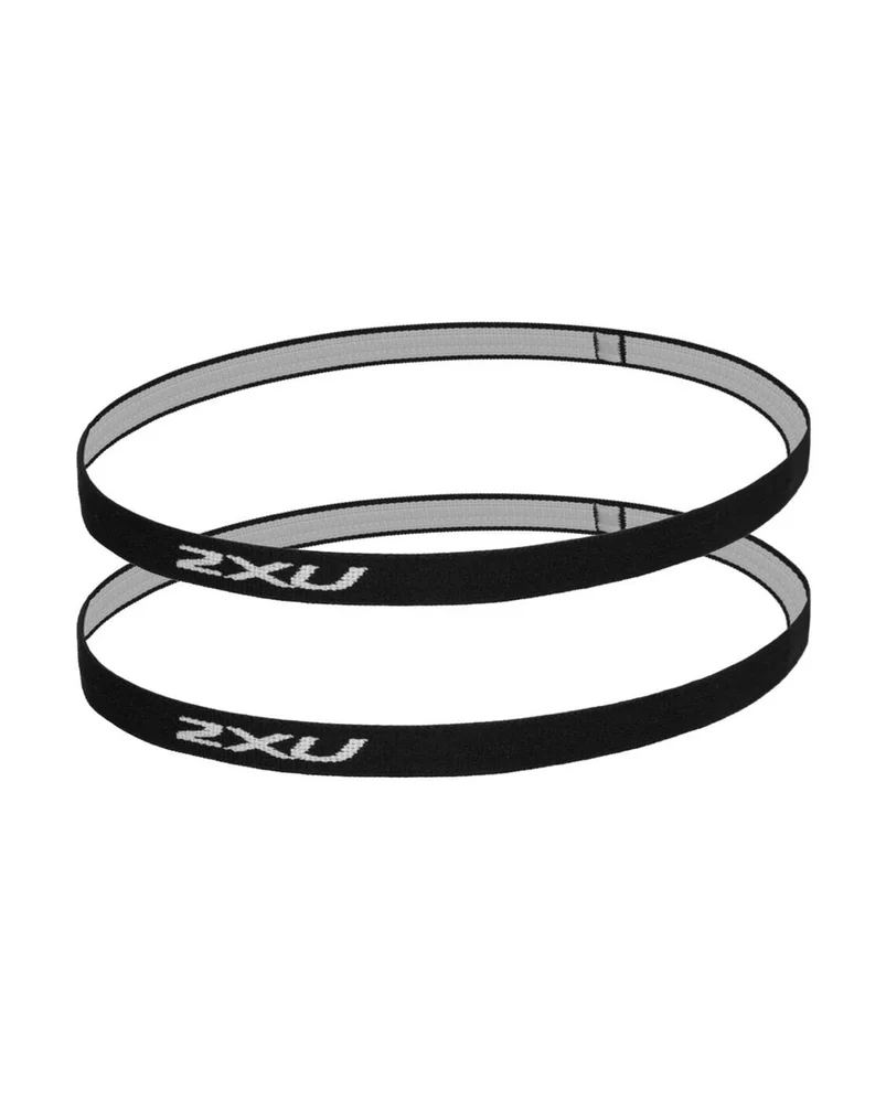 2XU Skinny Headband 2 Pack Black/White v:9686636