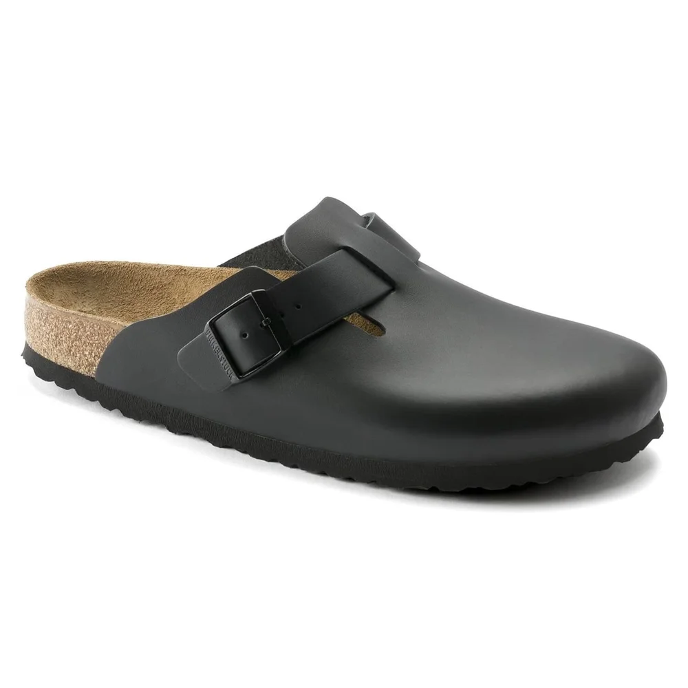 Birkenstock Boston Natural Leather Narrow Black v:2431920