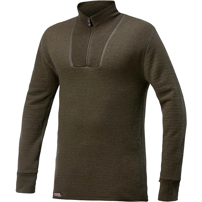 Woolpower Zip Turtleneck 400 Pine Green v:2197367