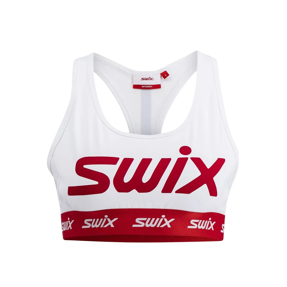 Swix Women’s Roadline Bra Bright White/Fiery Red v:9350356