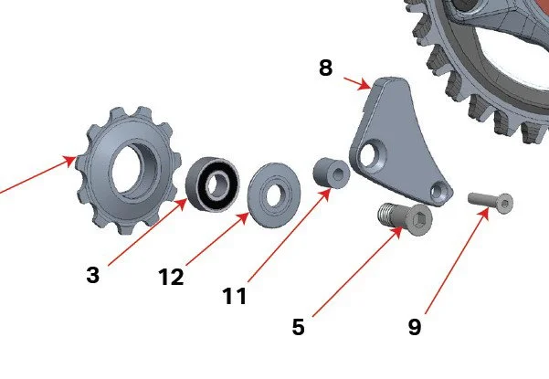 Lower Chain Guide Kit v:5235302