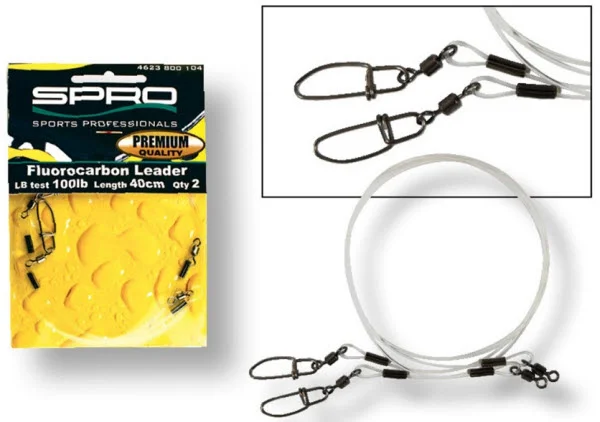 Spro Spro Fluorcarbon Fortom 30cm 80lbs 2pk, 36,4kg v:6889188