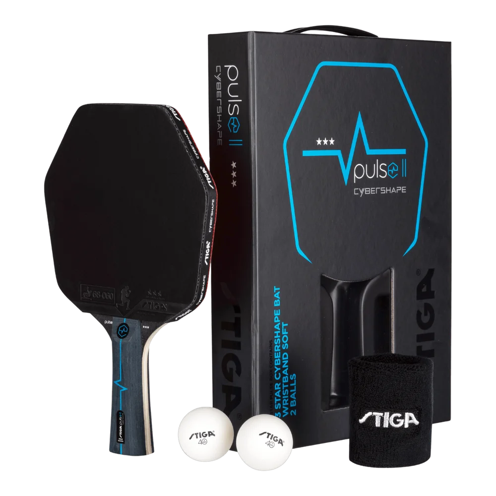 Set Pulse Box II 3-star Cybershape New, sett med bordtennisracket – Svart v:9010292 Set Pulse Box II 3-star Cybershape New, sett med bordtennisracket – Svart v:9010292
