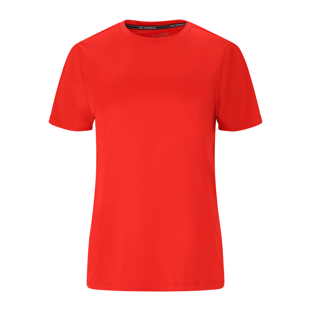 Adelle Short Sleeve Tee, treningstrøye, dame – Rød v:1547557
