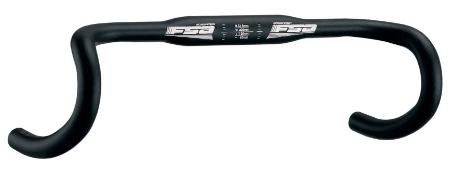 FSA Gossamer Compact Landeveistyre Sort/Hvit, Str. 40 cm v:3353799