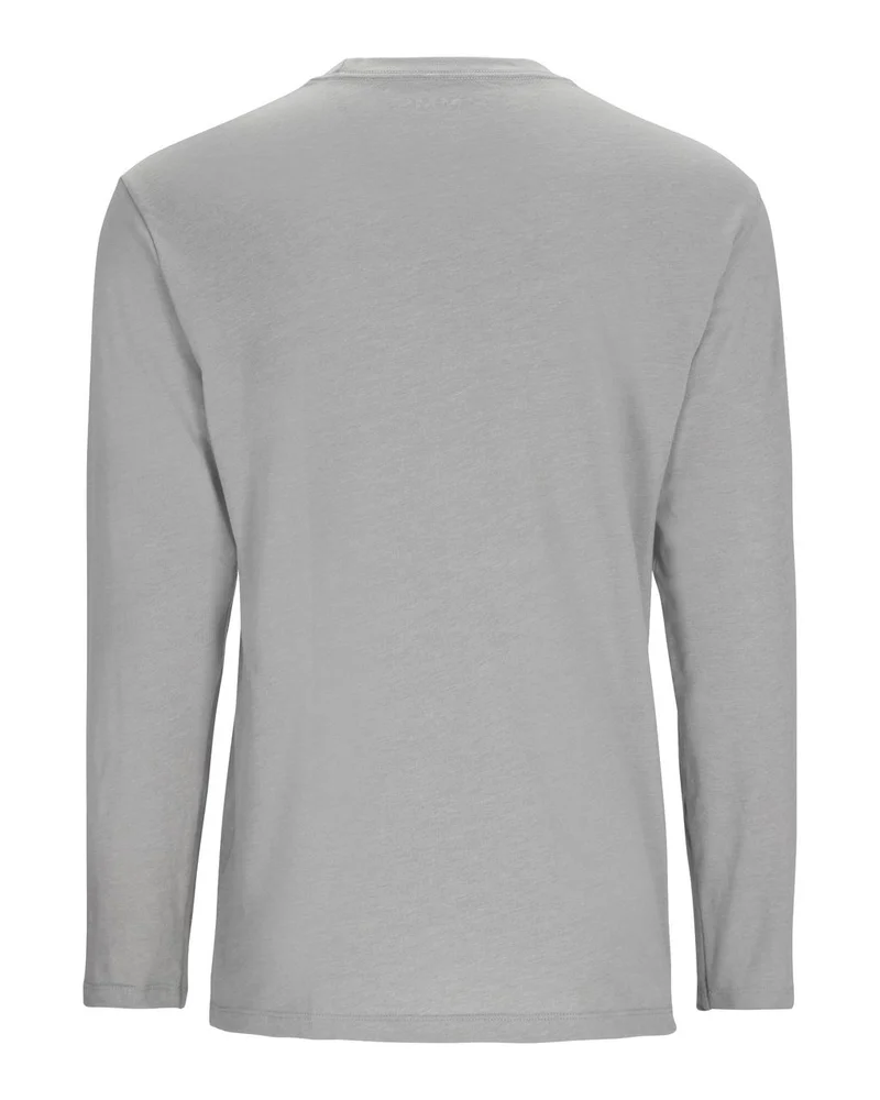 Simms Simms Logo Ls Shirt White v:4423159