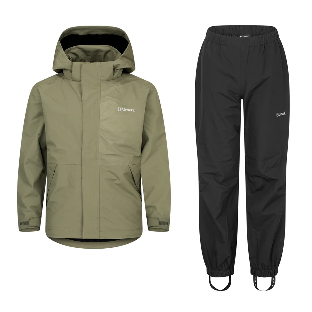 Urberg 2l Rain Set Junior Black/green v:4361396