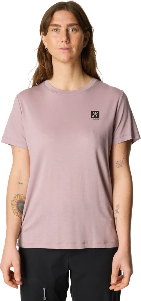 Houdini Women’s Tree Message Tee Sky Purple / Retro Rebel v:1836057 Houdini Women’s Tree Message Tee Sky Purple / Retro Rebel v:1836057