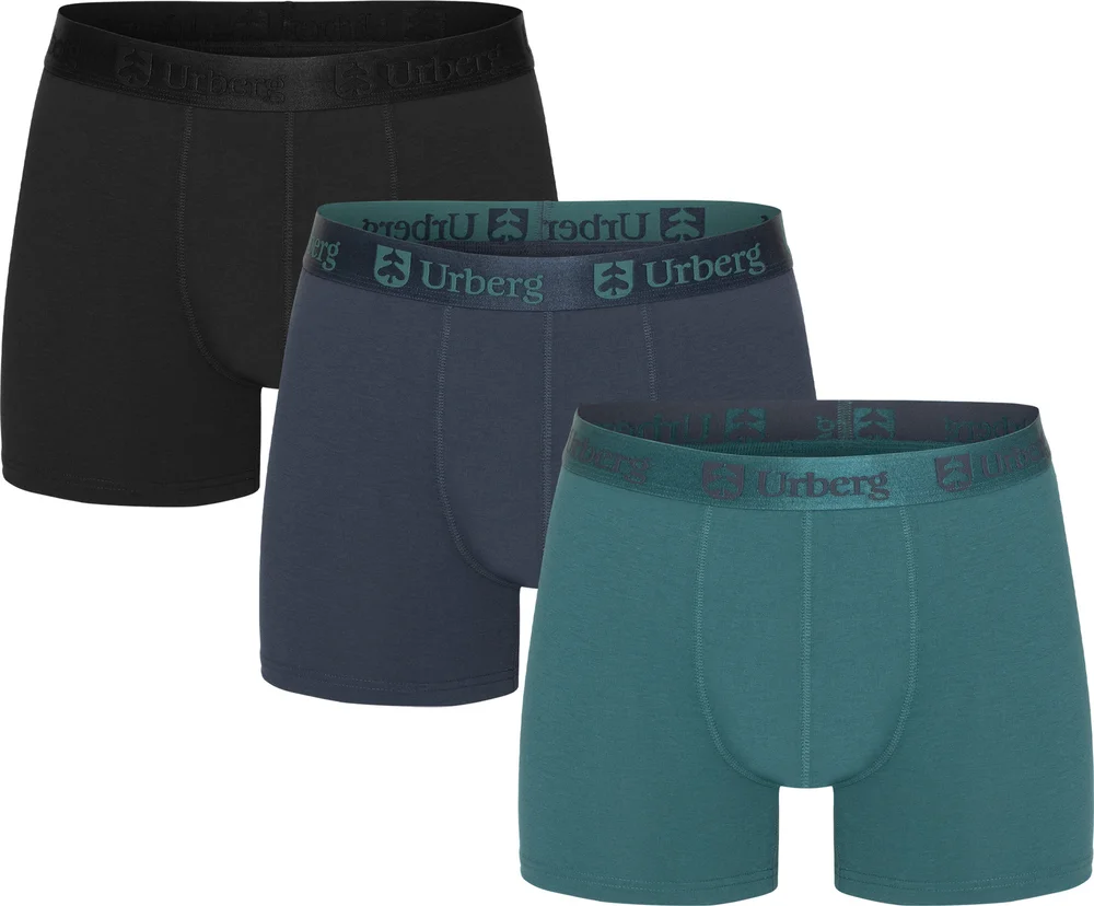 Urberg Men’s Isane 3-pack Bamboo Boxers Black/Blue/Green v:4858301