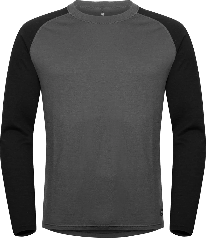 Hellner Wool Warm Base Layer Ls Men Phantom/Black Beauty v:8606881 Hellner Wool Warm Base Layer Ls Men Phantom/Black Beauty v:8606881
