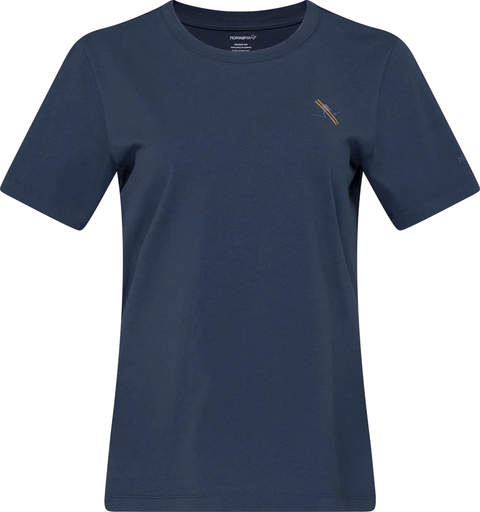 Norrøna /29 Cotton Activity Embroidery T-Shirt W’S Indigo Night v:8054666 Norrøna /29 Cotton Activity Embroidery T-Shirt W’S Indigo Night v:8054666