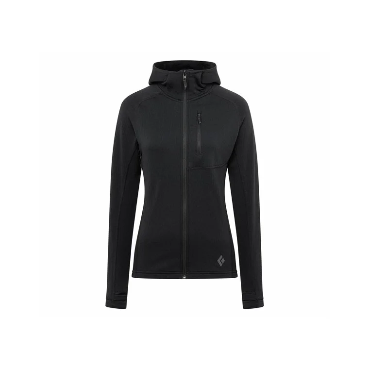 Black Diamond Coefficient Fleece Hoody Women Black v:6861024 Black Diamond Coefficient Fleece Hoody Women Black v:6861024