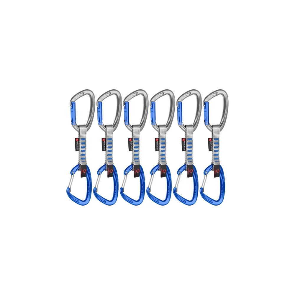 Mammut Crag Keylock Wire 10 cm Indicator 6-Pack Quickdraws Straight Gate/Wire Gate v:2270821