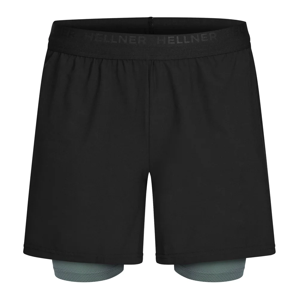 Hellner Kelva 2-in-1 Shorts Men's Black Beauty/Laurel Wreath v:5873408
