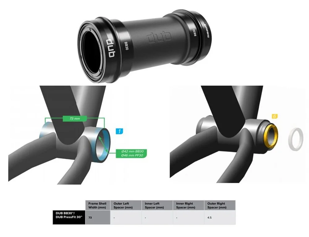 Bottom bracket DUB BB30 68/73 mm v:8638782