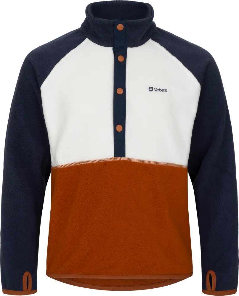 Urberg Colour Block Fleece Sweater Jr Mood Indigo v:8600153
