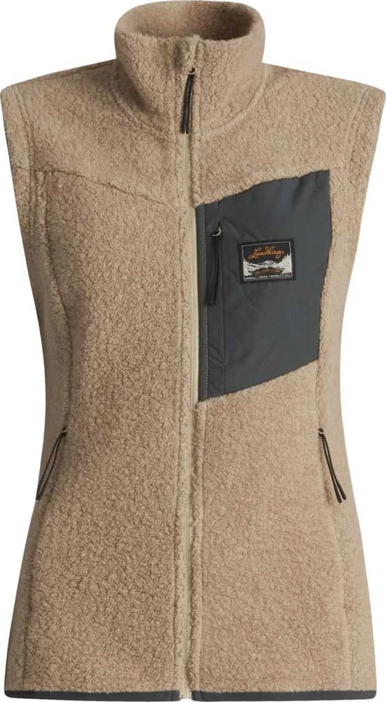 Lundhags Women’s Flok Wool Pile Vest Sand v:9676301 Lundhags Women’s Flok Wool Pile Vest Sand v:9676301