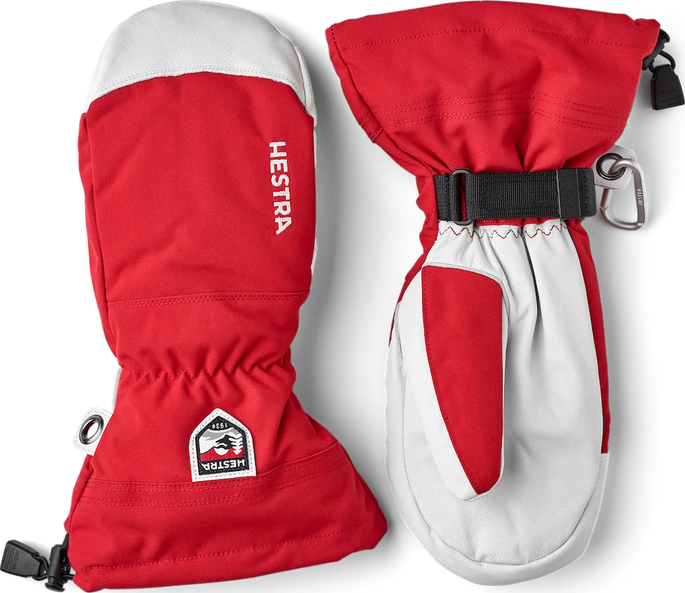Hestra Army Leather Heli Ski Mitt Red v:3981608 Hestra Army Leather Heli Ski Mitt Red v:3981608