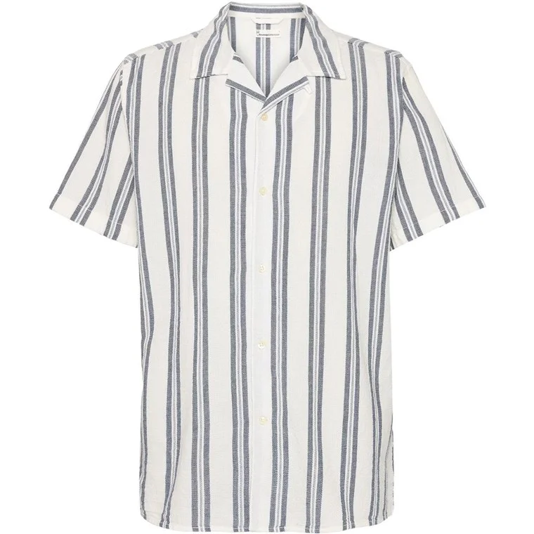 KnowledgeCotton Apparel Box Sl Striped Cotton Shirt Blue Stripe v:3764146 KnowledgeCotton Apparel Box Sl Striped Cotton Shirt Blue Stripe v:3764146