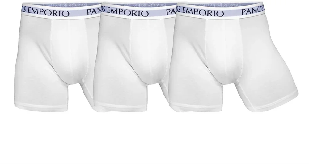 Panos Emporio PE 3PK BASE BAMBOO BOXER WHITE v:9710445